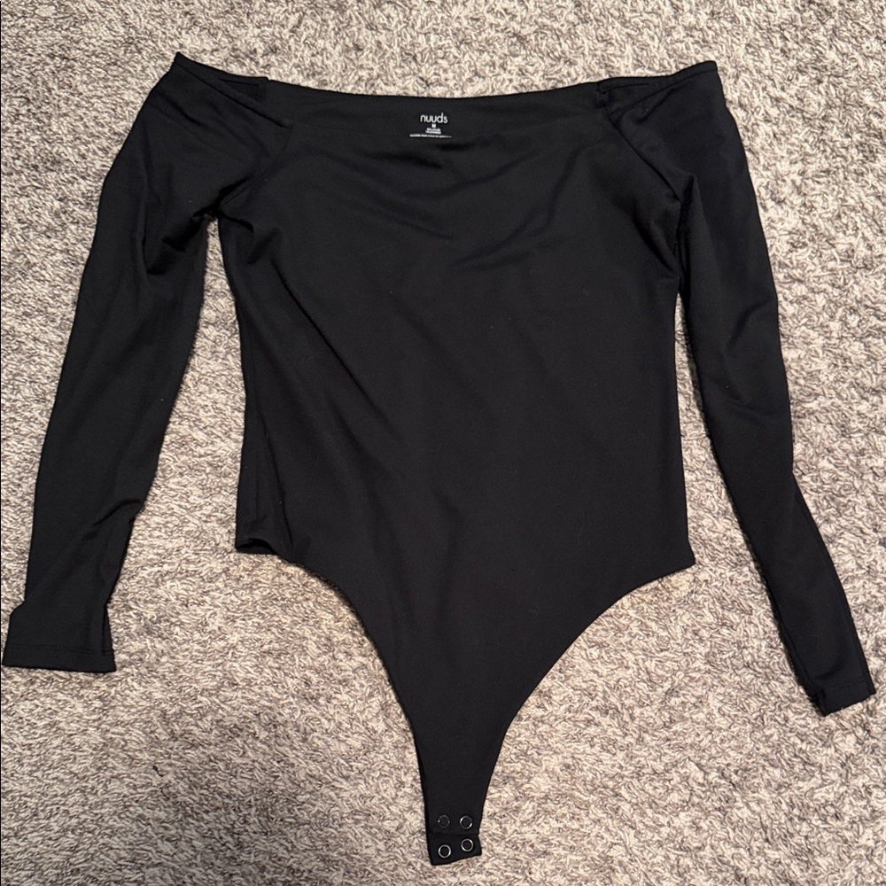 Nuuds off the shoulder long sleeve bodysuit